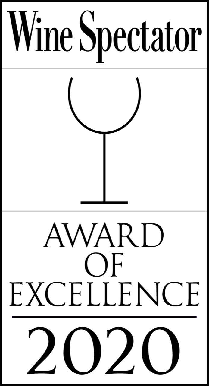 Wine spectator - award of excellence 2020
